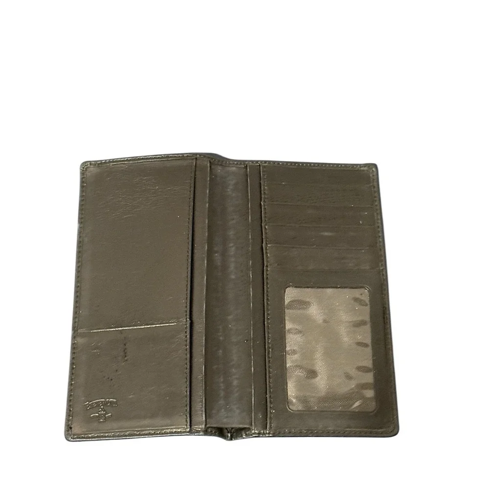 Exeter Men's Black Bifold Wallet w/ ID Window, Credit Card Slots Italian Leather